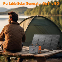 300W Solar Power Station with 40W Panel – Ideal for Camping & Home Use