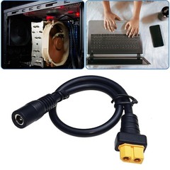 XT60 Female to DC5525 Female Charging Cable 12AWG for Renewable Energy Use