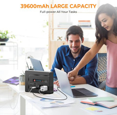 Estación de Energía Portátil 200W 146Wh Solar con 2 AC para Camping, Nuevo