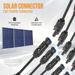 USA Solar Panel Y Branch Cable Connection Waterproof Adapter Connector Extension