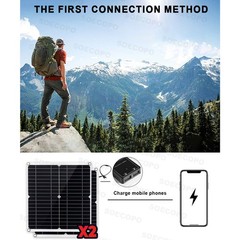 Powerful 7000W Solar Generator Kit | Inverter, 2pcs Solar Panels + Controller