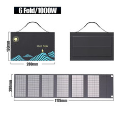 1000W Portable Camping Solar Panel USB+DC Solar Charger