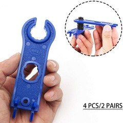2 Pair Solar Spanner Wrenches for MC4 Connectors, Solar Panel Connector Tool Ass
