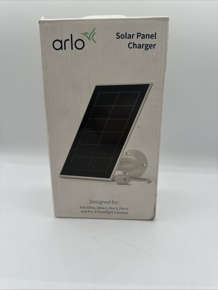 Arlo VMA5600-20000S White Solar Panel Charger for Ultra, Ultra 2, Pro 3, Pro 4