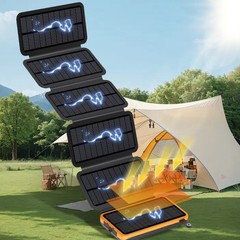 46800mAh Portable 6 Solar Panel Folding Power Bank Outdoor Camping Phone Charger