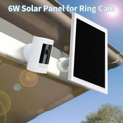 6W Solar Panel Charger for Ring Camera, Compatible with Ri ng Stick Up Camera an