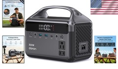 Lightweight 300W Power Station with Pure Sine Wave, Ideal for Camping & Home Use
