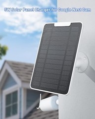Solar Panel Charger for Google Nest Cam Outdoor/Indoor Battery, 5W, 4 Pack