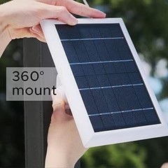 Wasserstein Solar Panel Compatible with Wyze Cam Outdoor – Black, 1 Panel