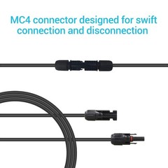 Renogy 5Ft 12AWG Solar Adaptor Extension Cable
