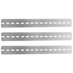3 Pcs Din Mounting Frame Industry Rail for Electrical Components Aluminum Rails