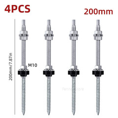 Solar Hanger Bolts Solar Panel Roof Mounting Screws 4/6Pcs M10 Solar Accessories
