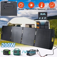Panel Solar de 100W 200W Plegable impermeable para central eléctrica Camping RV