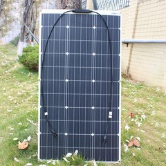 ASUNERGE Flexible Solar Panel 100W 200W 300W Monocrystalline RV Camping Kit