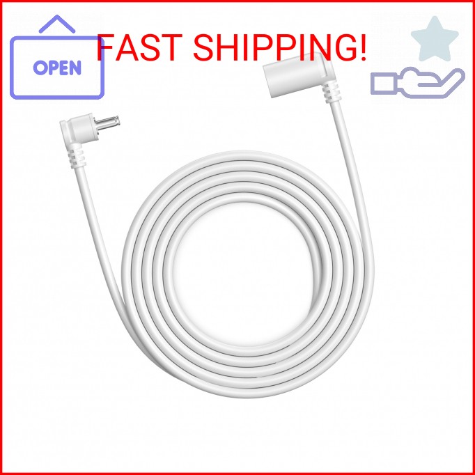 10 ft. Barrel Plug Extension Cable – Compatible with Ring Solar Panel and Super