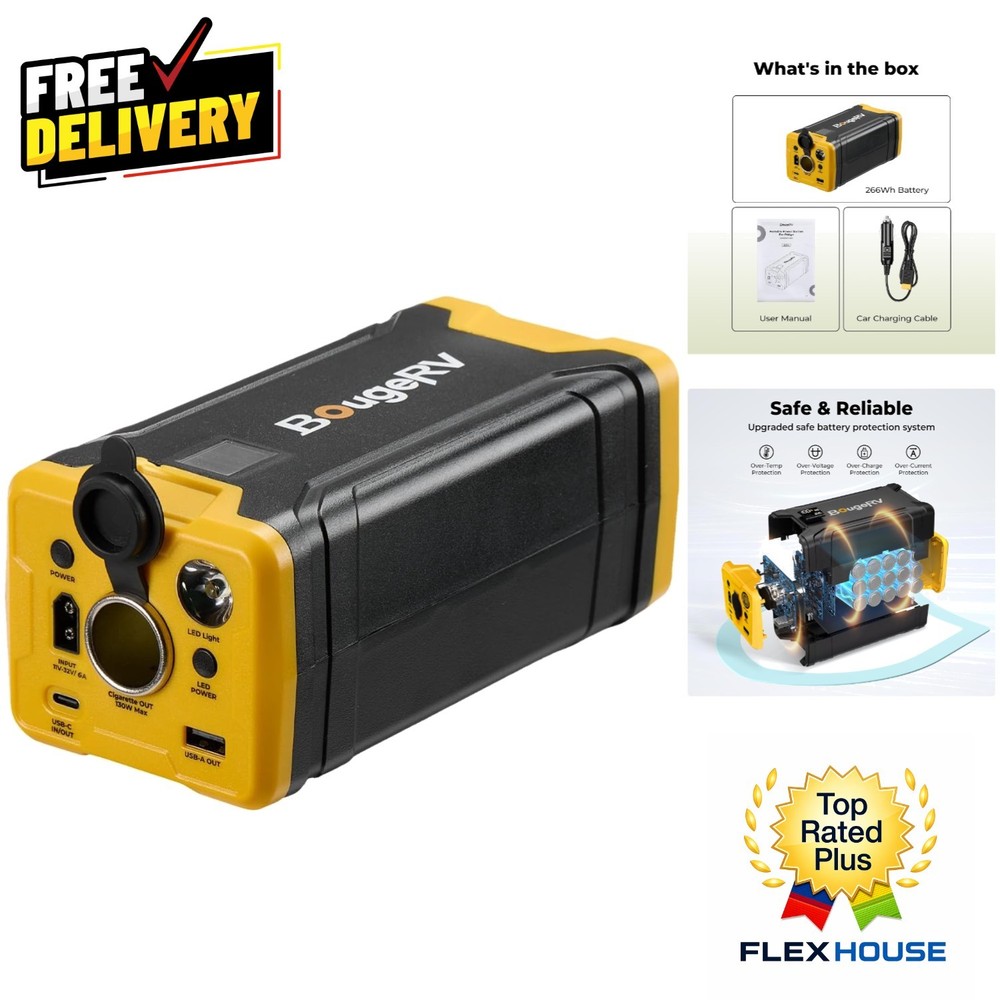 Lightweight 266Wh Power Station for Reliable On-the-Go Energy for Refrigerators