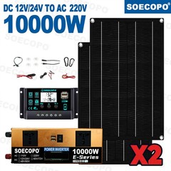 10000W Solar System Kit | 12V24V DC Input to 110V/220V AC Output