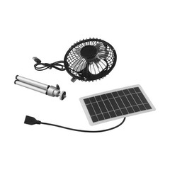 Solar Panel Powered Fan 10W Portable USB Fan Compact and Adjustable Stand
