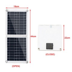 60W Foldable Solar Panel Module For 18V/12V RV/Car/Boat Battery Recharge