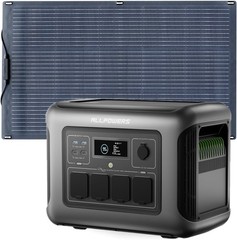 ALLPOWERS 1600W Portable Power Station Solar Generator AC + Flexible Solar Panel