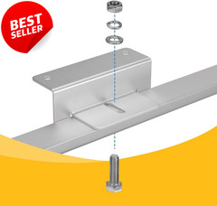 Solar Panel Mounting Bracket Kit 16 Units Z Brackets RV Roof Boat Off-Grid US
