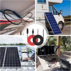 Outdoor 20ft Solar Panel Extension Cord