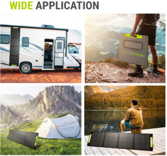 Newpowa 200W Portable Solar Panel Kit with Adjustable Kickstand Case