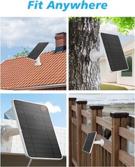 Reliable Solar Panel for Arlo Pro Cameras – Weatherproof & 360° Adjustable