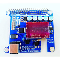 DC5V Input Power Purification Expansion Board With Capacitor Power Stabilizing