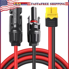 XT60 Adapter to Solar Male Female Connector Extension Charge Cable 3M Wire 12AWG
