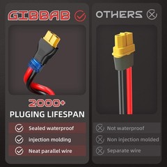 12AWG Solar Connector to XT60 Charge Extension Cable Solar Panel Charging Wire