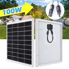 100W Watt 12V Mono Off-Grid Solar Panel PV Module for RV Marine Home Camping US