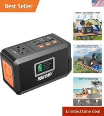 Portable Power Station 120W with 88Wh Lithium Battery for Camping & Emergencies