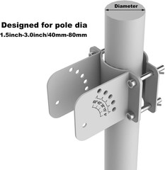 Adjustable Solar Panel Pole Mounting Bracket Rack Kit for 20W 30W Solar Panel –