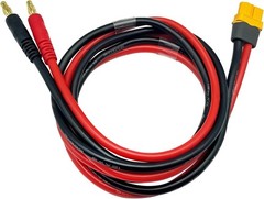 Fast Charging XT60H to 4mm Banana Adapter Cable – Durable 3FT 12AWG Wire