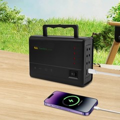 12V Solar Panel Power Generator Kit Battery Pack Power Station USB w/ 4 Bulbs