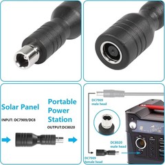 DC7909 to DC8020 Connector Adapter – Ideal for RV Solar Power Stations