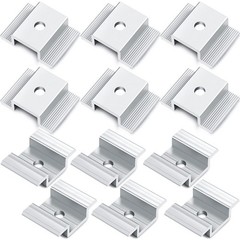 12 Pack Solar Panel Mid Clamps 1.06 Inch Solar Panel Bracket Aluminium Mounting