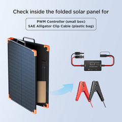 100W Portable Solar Panel Kit with 20A Controller for RV & Camping