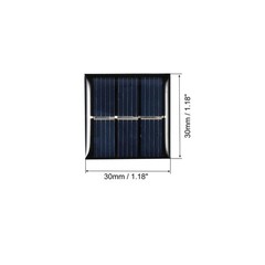 10Pcs Mini Solar Panel Cell 1.5V 60mA 0.09W 30mm x 30mm for DIY Project
