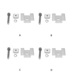 Solar Panel Clamps Rooftop Solar Hardware Rust-proof Material Lightweight Metal