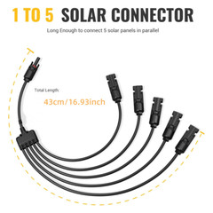 1 to 5 Solar Panel Y Branch Cable Connectors 1000V Solar Panel Parallel Adapter