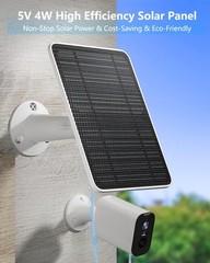 Solar Panel for Security Camera 5W Solar Panel Charger Compatible with Eufycam