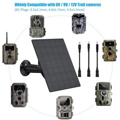 5W Trail Solar Panel, 10400mAh Built-in Battery, Adjustable 6V/9V/12V Output,…