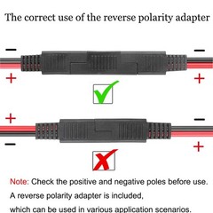 SAE to SAE Quick Disconnect Cable, 10 AWG Solar Panel Extension Connector, 1 …