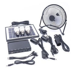 Portable Solar Power Panel Generator Kit Camping Battery Pack Power Station USA