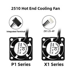Hot End Cooling Fan 2510 for BAMBU Lab X1C P1S A1A1 forMINI 3D Printers