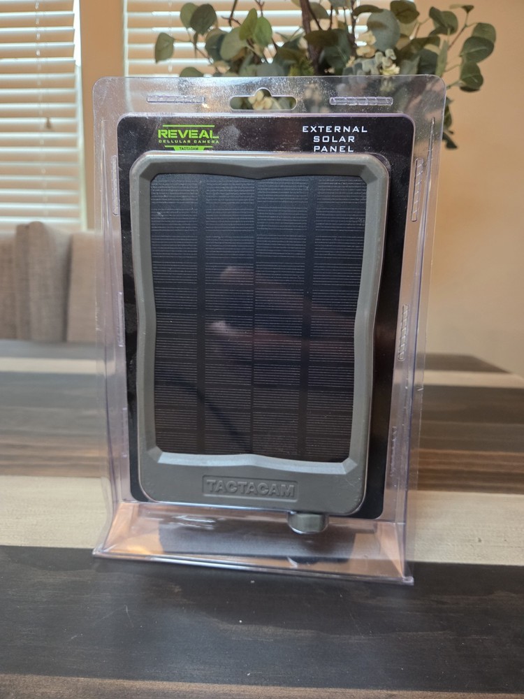 New Tactacam Reveal External Solar Panel 12 Volt EXT-V1