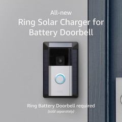 Ring Solar Charger for Battery Doorbell Panel Replacement Harness Adapter
