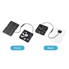 6W 5V Solar Panel with Fan Ventilator Chicken Coops Solar Fan Solar Cell S5D6